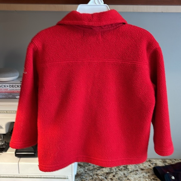 Polo Jeans Co. Ralph Lauren 2T Red Button Up Fleece w/pockets - Picture 4 of 8